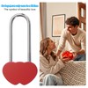 PATIKIL 3.9" 50mm Love Locks Heart Padlock Without Key, Double
