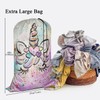 Swono Unicorn Laundry Bags with Locking Drawstring Closure 28" x