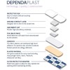 Reliance Medical Dependaplast REL554 Washproof Plaster, Assorted (Pack of 10)