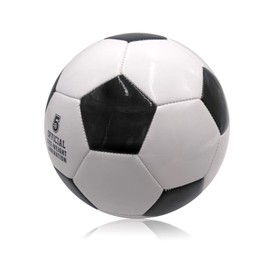 Soccer Ball, No. 5 Test Ball, Soccer, Practice Ball, Game, Middle School, University, High School, Football, (Black and White)