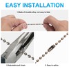 PATIKIL Ceiling Fan Pull Chain, Pack of 2, 25 Inch