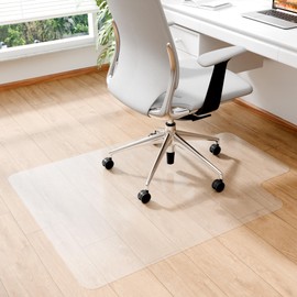 Amyracel Office Chair Mat for Hardwood Floor, 36” x 48” Desk Floor Mat for Hardwood Floors, Clear Desk Chair Mat for Hard Floor, Easy Glide Floor Protector Mat with Lip