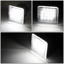 NUVISION LIGHTING NVL-LPL-003 Pair of Clear Lens White LED License Plate Lights Compatible with 2014-2021 Tundra / 2016-2019 Tacoma