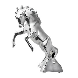 GG Grand General 48120 Chrome Fighting Stallion Hood Ornament