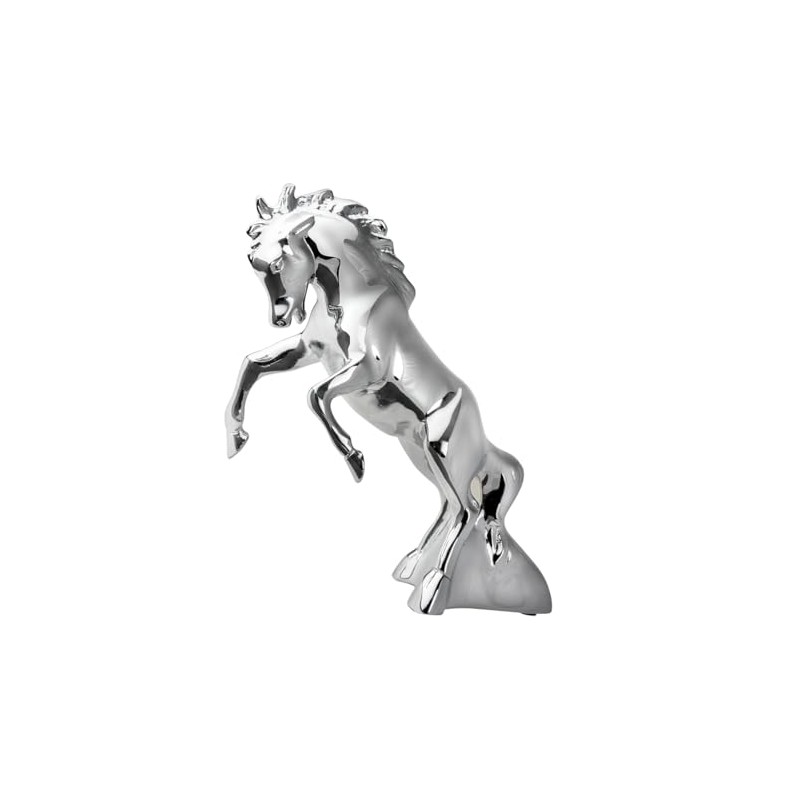 GG Grand General 48120 Chrome Fighting Stallion Hood Ornament