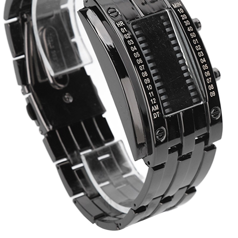 Men's Watch Fashion Exquisite Waterproof Alloy Men's LED Watch with