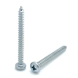 100 Qty #6 x 1-1/2" Zinc Phillips Pan Head Wood Screws (BCP400)