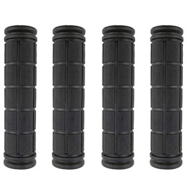 Zelerdo 2 Pairs Bike Handlebar Grips for Bikes (Black)