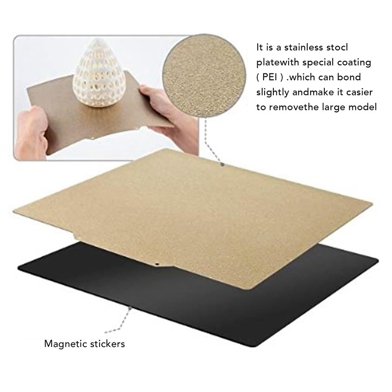 Building Plate for 3D Printer, 200 x 200 mm, Double