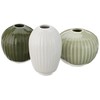 Kähler Miniature Vases Set of 3 Hammershøi Stoneware for Flowers,