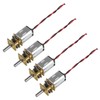 4Pcs Mini Micro N20 Gear Motor DC 3V-6V Slow Speed