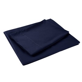 Sfoothome Queen Sheets Set - Navy Blue Hotel Luxury 4-Piece Bed Set, Extra Deep Pocket, 1800 Series Bedding Set, Wrinkle & Fade Resistant, Sheet & Pillow Case Set (Queen, Navy Blue)