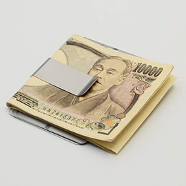 Made in Japan Stainless Steel Money Clip, 0.8 x 2.2 inches (2 x 5.5 cm), Set of 2