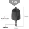 Mesee 0.8-10mm Keyless Drill Chuck Adapter 3/8-24UNF Mount Thread Impact