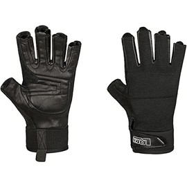 Via Ferrata Gloves Heavy Duty Black, Small