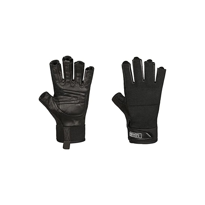Via Ferrata Gloves Heavy Duty Black, Small