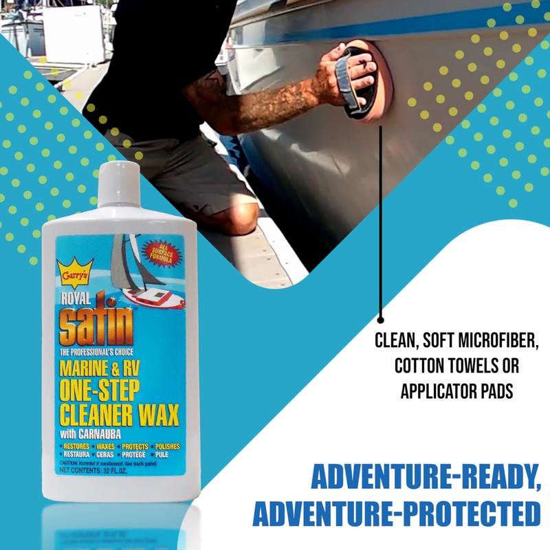 Garry's Royal Satin - Marine & RV Cleaner Wax: One-Step