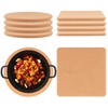 ZEONHEI 10 PCS Non-Slip Cork Trivets Set - 7.5 Inch