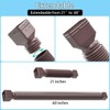HAHOME 2 Pack Rain Gutter Downspout Extensions,Drain Downspout Extender Diverter,