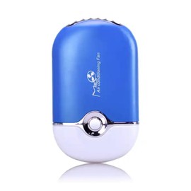Alluring Mini Fan, Blower To Dry Glue USB Rechargeable for Eyelash Extensions (Blue)