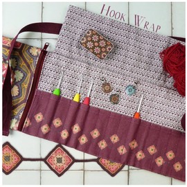 Emma Ball Crochet Hook/Needle Wrap - Persian Tiles by Janie Crow