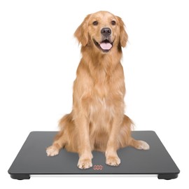Pet Scale, Animal Scale for Large Dogs, Multifunctional Digital Scale for Kids, Digital Electronic Display Portable Pet Scale with Display and Non-Slip Pad for Large Dogs, Can, Bucket, Kids, Black