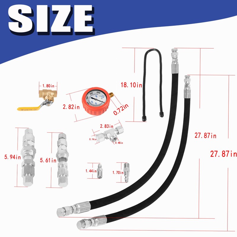 for MaxxForce High Pressure Hpop Leak Test Tool Kit fits