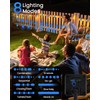 LORRYTE 2-Pack 120 LED Blue Solar String Lights Outdoor -