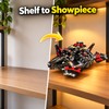 Black Spaceship Vehicle Model – Movie-Inspired Sci-Fi Desktop Ornament and