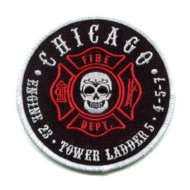 Chicago Fire Department Engine 23 Tower Ladder 5 Patch Illinois IL