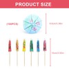 Pack of 100 Cocktail Decoration, AMONENZ Paper Umbrellas, 10 cm