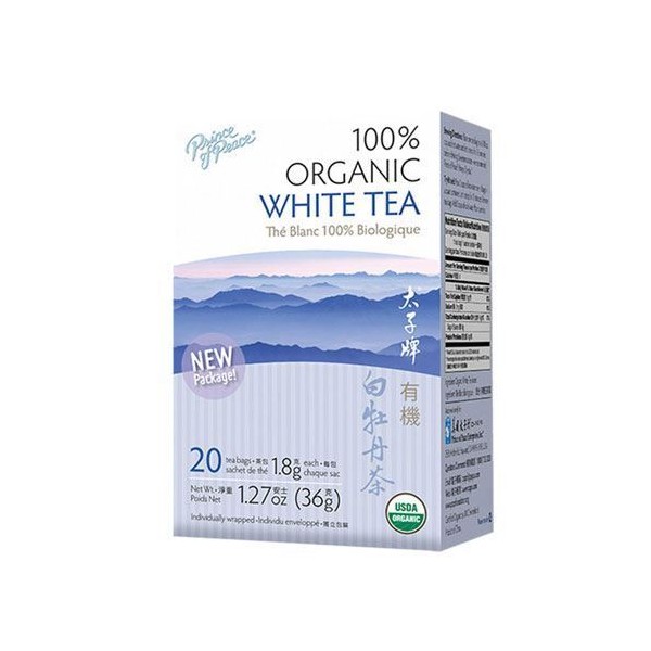 Organic White Tea 100 Bag  by Prince Of Peace