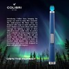 Colibri Aura 10mm Flat Flame Lighter - Elegant and Windproof