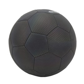 Reflective Soccer Ball Size 5 Glow in The Dark Black PU Leak Proof Air Valve Luminous Glowing Football