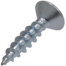 AERZETIX - C68217 - Set of 25 Self-Tapping Wood Screws Diameter 4 x 18 mm with Star Embossed TX - Galvanised Steel