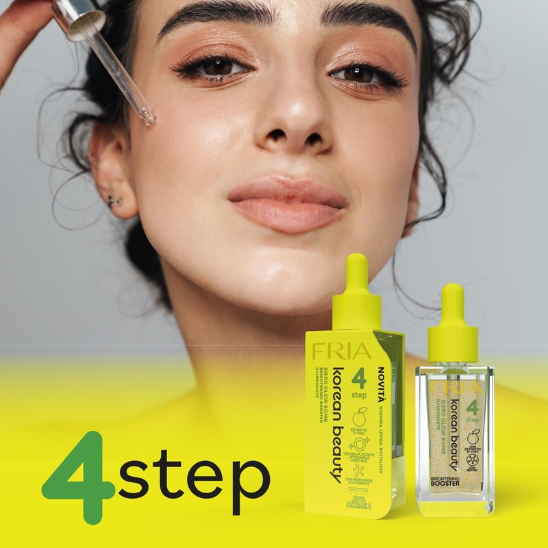 Fria Korean Beauty Siero Viso Illuminante con Estratto di Yuzu,