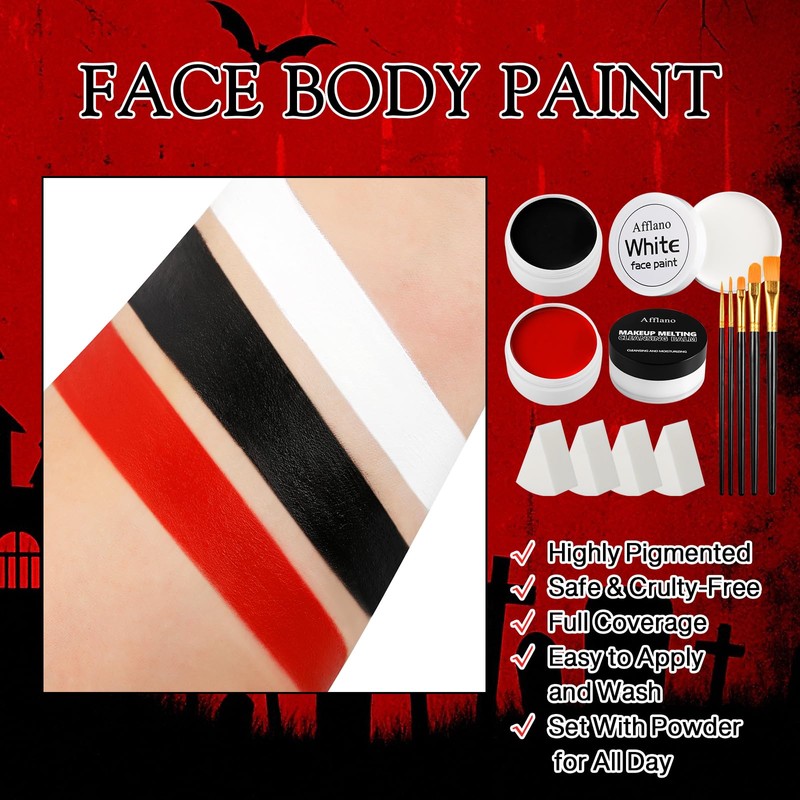 Balck White Red 13 Pieces