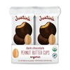 JUSTIN'S Organic Dark Chocolate Peanut Butter Cups, 12 Pack (2