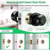 Evanshow Fingerprint Door Lock with Electronic Touchscreen Keypad | Biometric