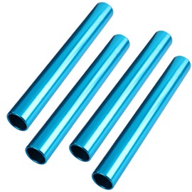 MissZM Athletics Relay Rods Aluminum Racing Equipment Racing Team Corrosion Resistant High Strength Smooth Surface Suitable for Outdoor Sports Exercise Athletes (4 Blue)