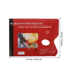 Paper Palette Pad, Palette Paper Paint Pad, 36 Sheets Disposable Paint Palette Paper for Oil, Acrylic, Watercolor, Art Supplies for Beginners & Adults