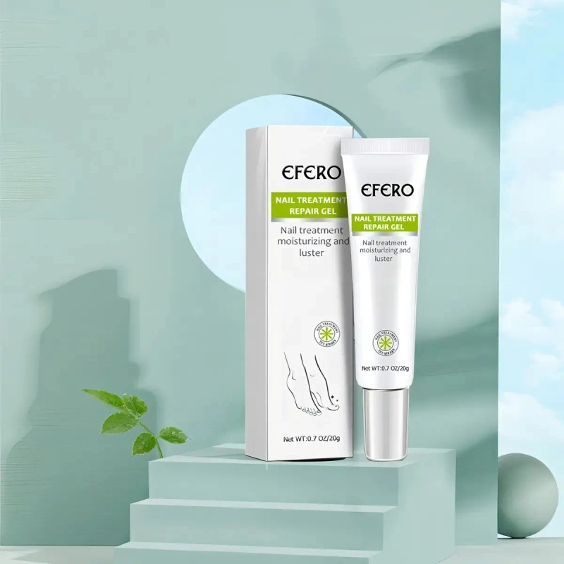 1pzs Crema Natural Hongos Uñas Pies Efero Gel Reparador 20ml