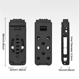 SquEqu 2 Pack Knife Sheath Belt Clips with Chicago Screws Duty Scabbard Clip Bracket Holder K Holster Belt Clip for Kydex Sheath Kydex Holster Mag Pouches Tactical Belt EDC Tool Camping Gun Belts