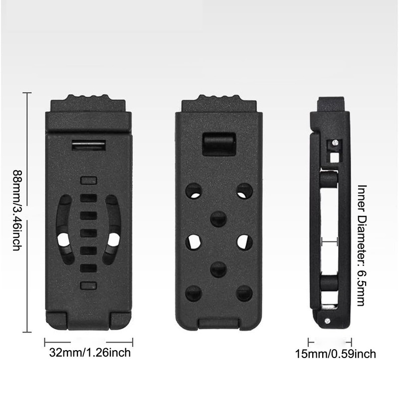 SquEqu 2 Pack Knife Sheath Belt Clips with Chicago Screws
