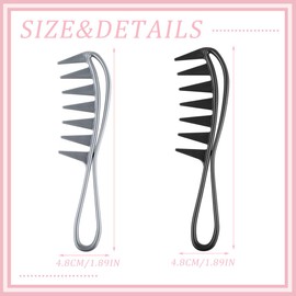 YAPKOLV Curl Comb Hair Comb Shark Tooth Comb Wide Tooth Comb for Curly Hair Afro Comb Antistatic Comb Home Salon Hairdressing Comb for Various Types of Hair Hair Comb