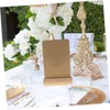 jojofuny 10Pcs Rustic Wooden Place Card Holders Elegant Memo Clips
