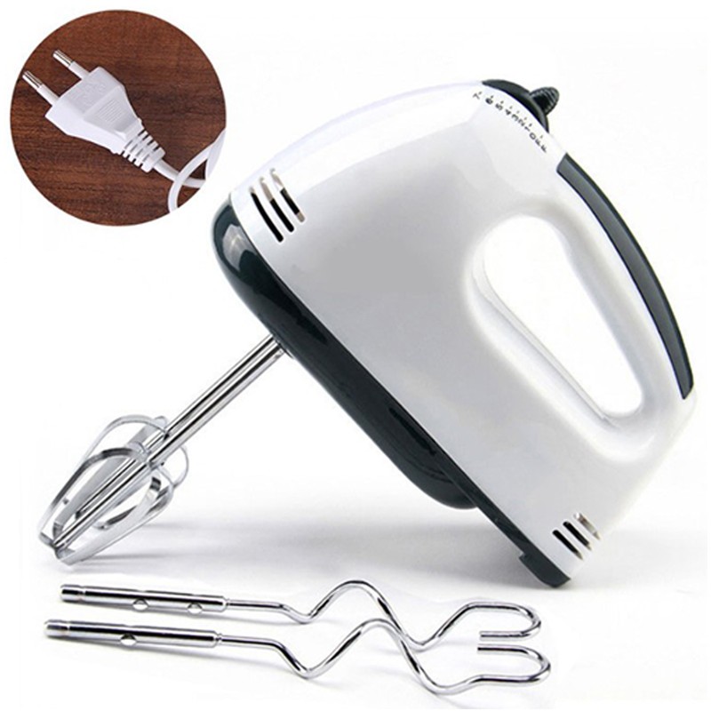 7 Speed Electric Hand Mixer Portable Hand Held Electric Egg