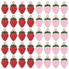 BOXOB 40 Pieces Strawberry Pendants in Bulk Red and Pink