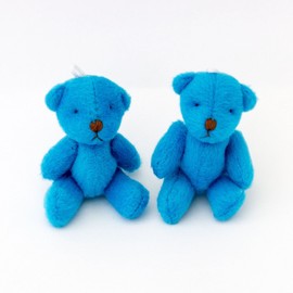 NEW - TEDDY BEARS X 1 - Soft Little Adorable - Gift Present Birthday Xmas (Blue Teddy Bear X 1)