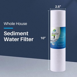10-Pack Replacement AP101T Polypropylene Sediment Filter - Universal 10-inch 5-Micron Cartridge for AP101T Whole House Water Filter
